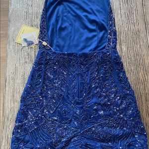 Embellished Backless Romper